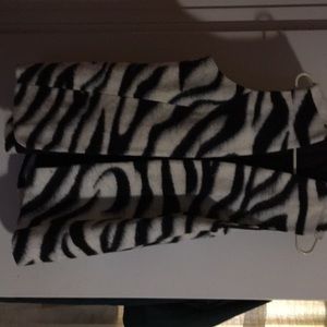 Zebra print vest